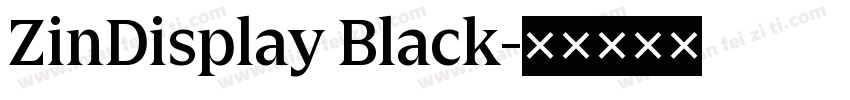 ZinDisplay Black字体转换